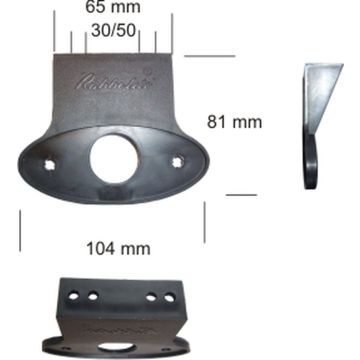 Support pour Rubbolite 893, raide