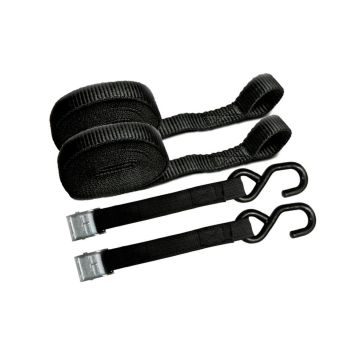 Zurrgurt LC  125daN, S-Haken, Elastisch Klemmschloss