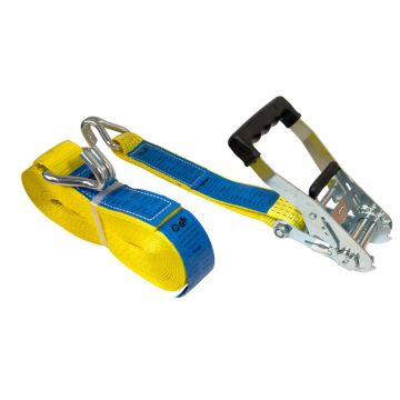 Sangle d’arrimage LC 2500daN, avec crochet aigu