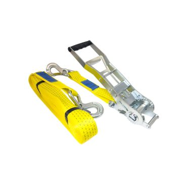 Sangle d’arrimage LC 2500 daN, crochets triangule, cliquet ERGO