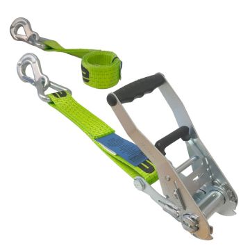 Sangle d'arrimage LC 2500daN, crochet triangulaire ERGOLASH