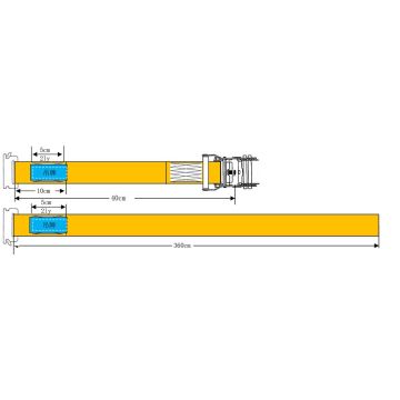 Zurrgurt zu Kombi-Zurrschiene 45mm x 4m