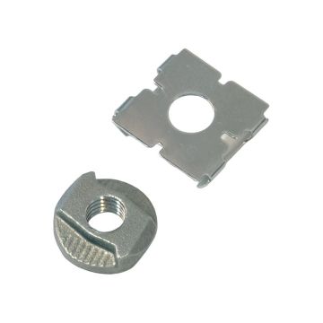 Airline Mutter M8 mit Clip