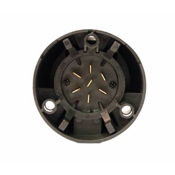 Steckdose 7-pol Kunststoff rund