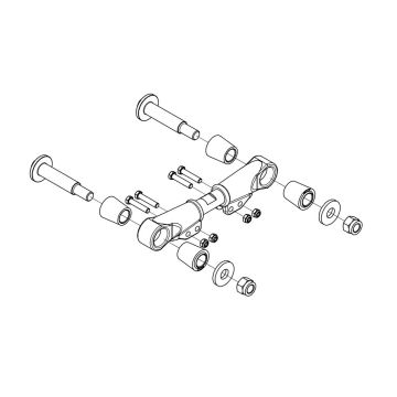 Barre de liaison complète, réglable