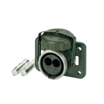 Nato Steckdose 2-pol  24V 160/400 Ampere, 50mm²