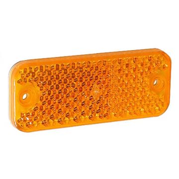 Rückstrahler Geka gelb 95 x 38mm zum kleben