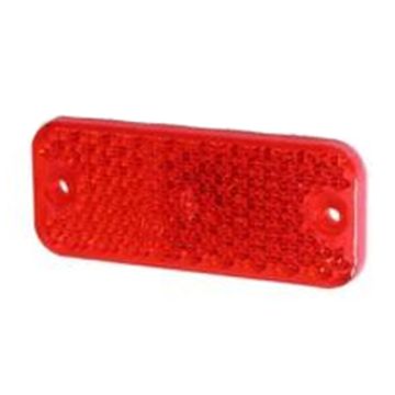 Catadioptre rouge 2 trous de fixation 95 x 38 mm