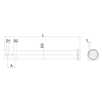 Zugrohr KNOTT KV20 HV