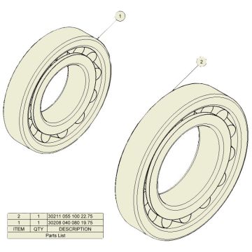 Jeu du roulement ADR LA
