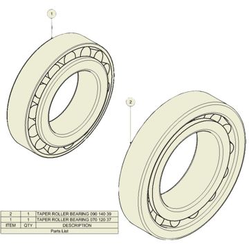 Jeu du roulement ADR UI UV
