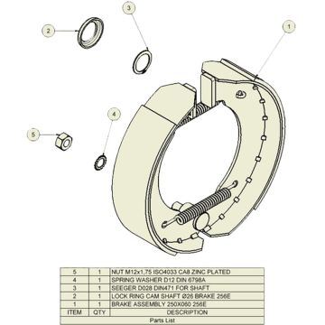 Bremsbackensatz ADR 250x 60