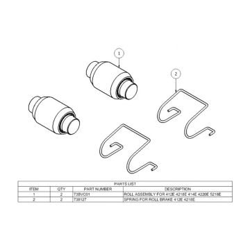 Kit rep. bobine, frein 4218E, 412E
