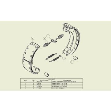 Bremsbackensatz ADR 406x120 9RE0092