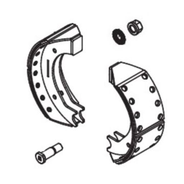 Bremsbackensatz ADR 406x120