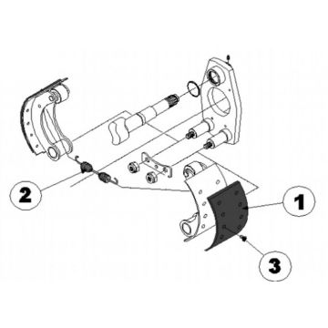 Garniture de frein set ADR 300x100 9RH0002