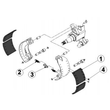 Garniture de frein set ADR 420x200
