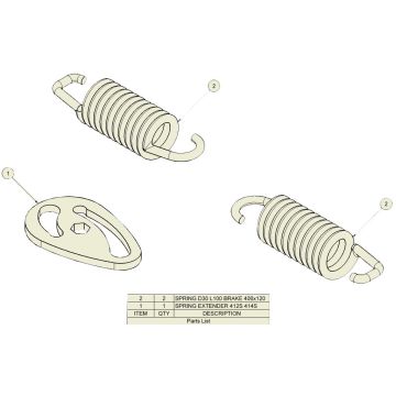 Federsatz, ADR 406x120, 406x140 412S