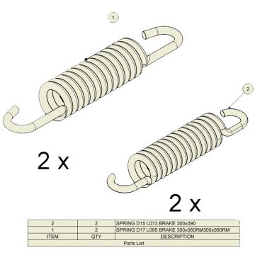 Federsatz, ADR 300x90 / 309E