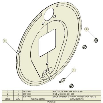Bremsschild ADR 406x120 /406x140