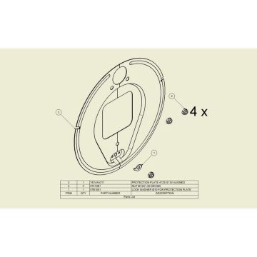 Bremsschild ADR 406x120 /406x140 9RM007