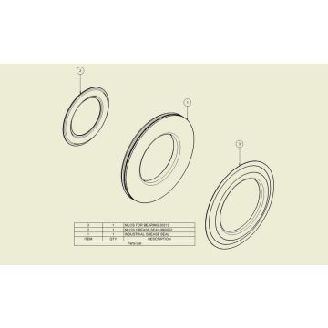 Nylonringe 120/67 Dichtsatz pro Nabe