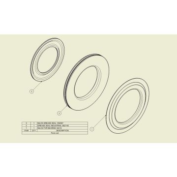 Nylonringe 140/82 Dichtsatz pro Nabe