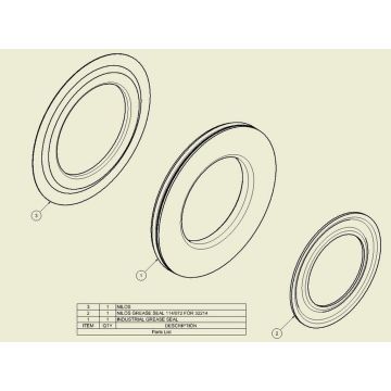 Nylonringe 150/87 Dichtsatz pro Nabe