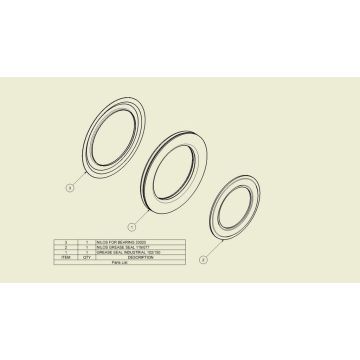 Nylonringe 150/102 Dichtsatz pro Nabe 9RNVF