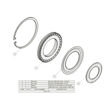 Nylonringe 156.5/102 Dichtsatz pro Nabe