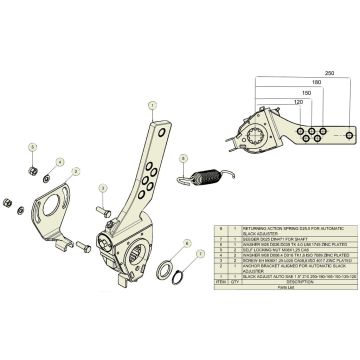 Réglage de la timonerie auto AGS 180mm ADR 9RS0004
