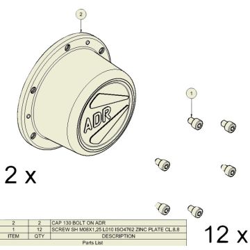 Bouchon de moyen ADR                VF-VI-VV
