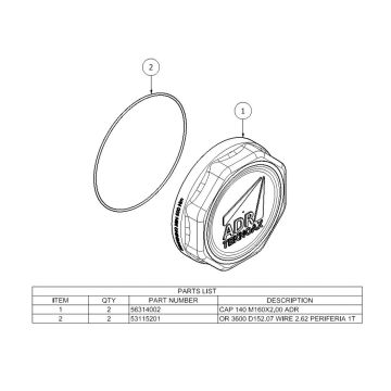 Bouchon de moyen ADR 9RT1T01