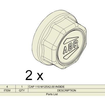 Nabendeckel ADR ATW 9RTF125W