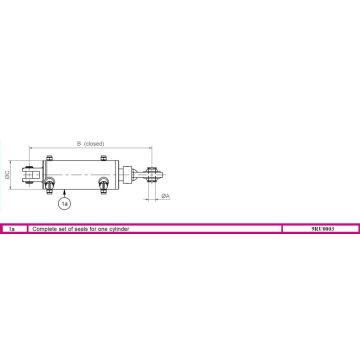 Dichtsatz für Lenkzylinder 8127011002 & 003