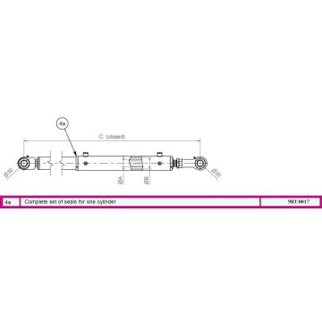 Dichtsatz für Lenkzylinder 8125550002