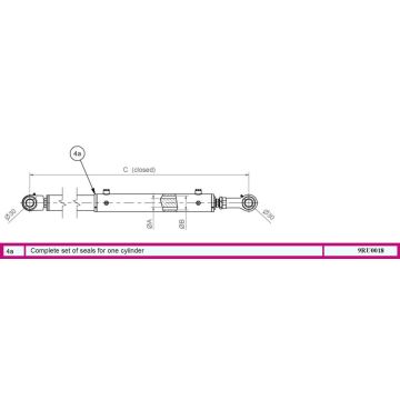 Dichtsatz für Lenkzylinder 8126050002