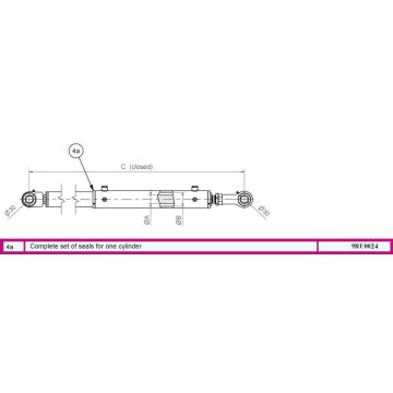 Dichtsatz für Lenkzylinder 8127035001