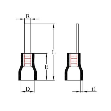 Quetschverbinder, 0.5 - 1.5 mm², rot, DIN/ISO 46245 A252515