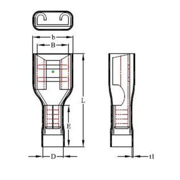 Quetschverbinder Nylon, 2.5 - 6.0 mm², gelb