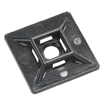 Selbstklebeplatte 28 x 28 mm, schwarz