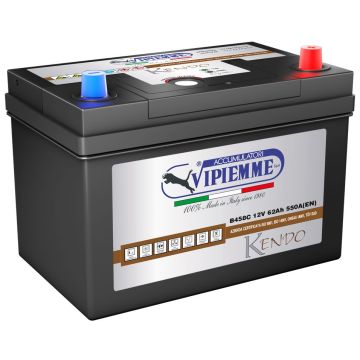 Batterie 12 V 62 AH, LxBxH 232 x 173 x 225  - +