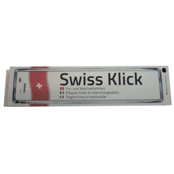 Plaque numéro set 8x30 + 11x50 Swissklick noir BSKSL02.2