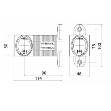 LED Umrissleuchte Vignal DX  12/24V  links/rechts D14034