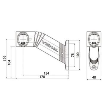 LED Umrissleuchte Vignal  12/24V  links