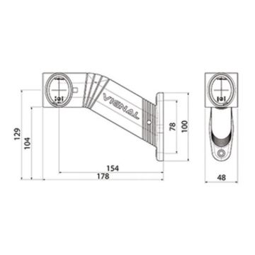 LED Umrissleuchte Vignal DX 12/24V  rechts