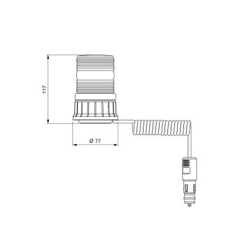 LED Blitzleuchte Vignal Doppelblitz 10-30V