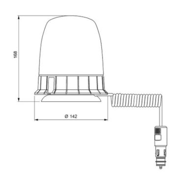 Rundumleuchte TAURUS FLEXY 12-24V