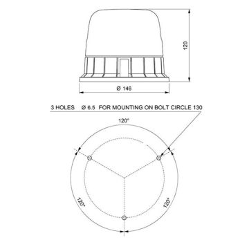 LED Blitzleuchte Vignal Galaxy 10-30V