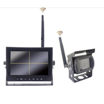 Système de caméra de recul (3) sans fil 2,4 GHz, HD 7"  12/24 V